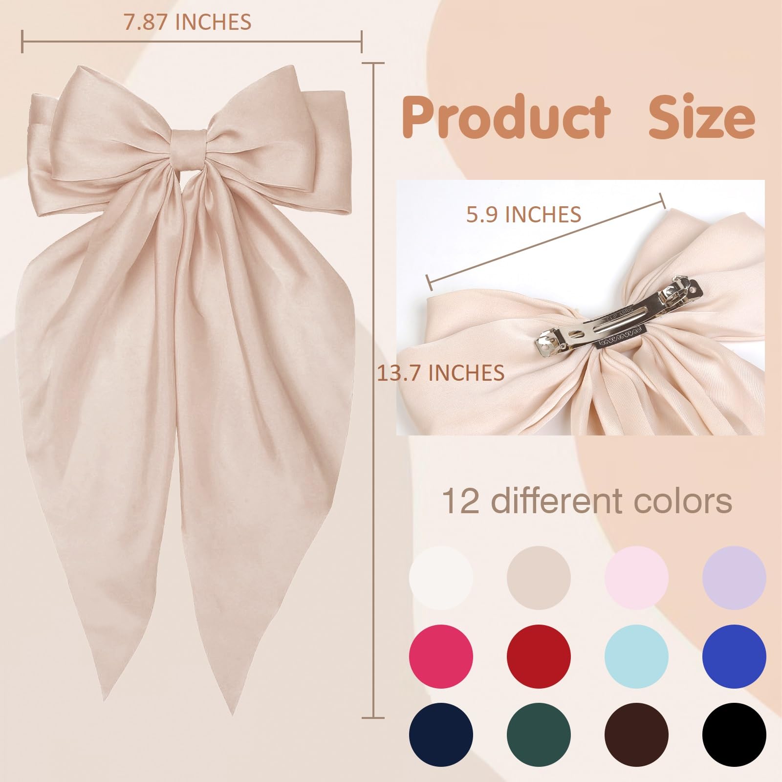 TEBIEKOY gift-ready satin bow set in festive packaging.