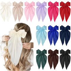 TEBIEKOY hair bows 12 pack colors for versatile daily outfits