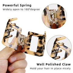 TEBIEKOY tortoise-shell clip complements outfits with strong grip.
