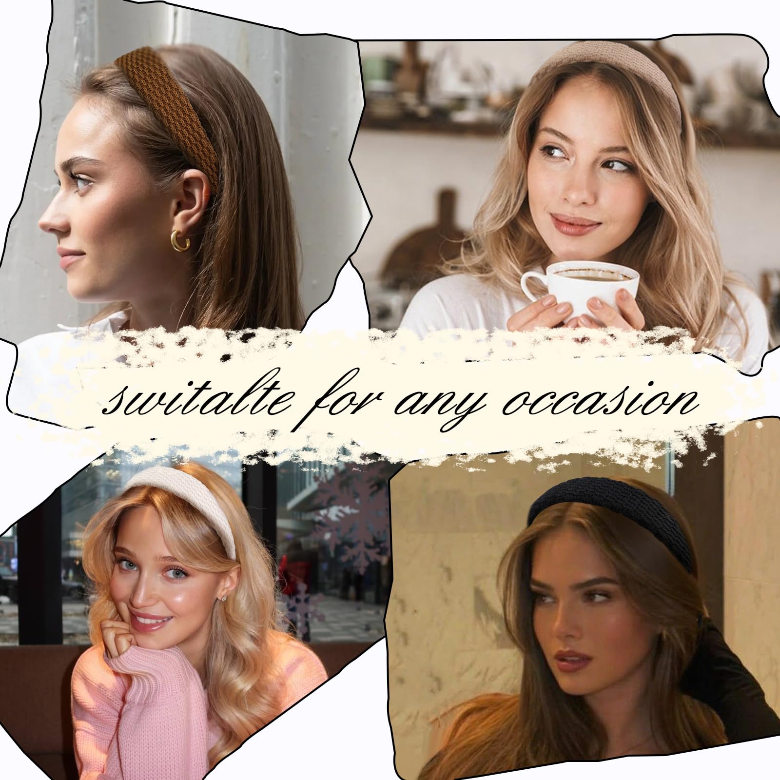 TEBIEKOY headbands are a daily-wear versatile accessory for casual looks and events enhancing outfits.