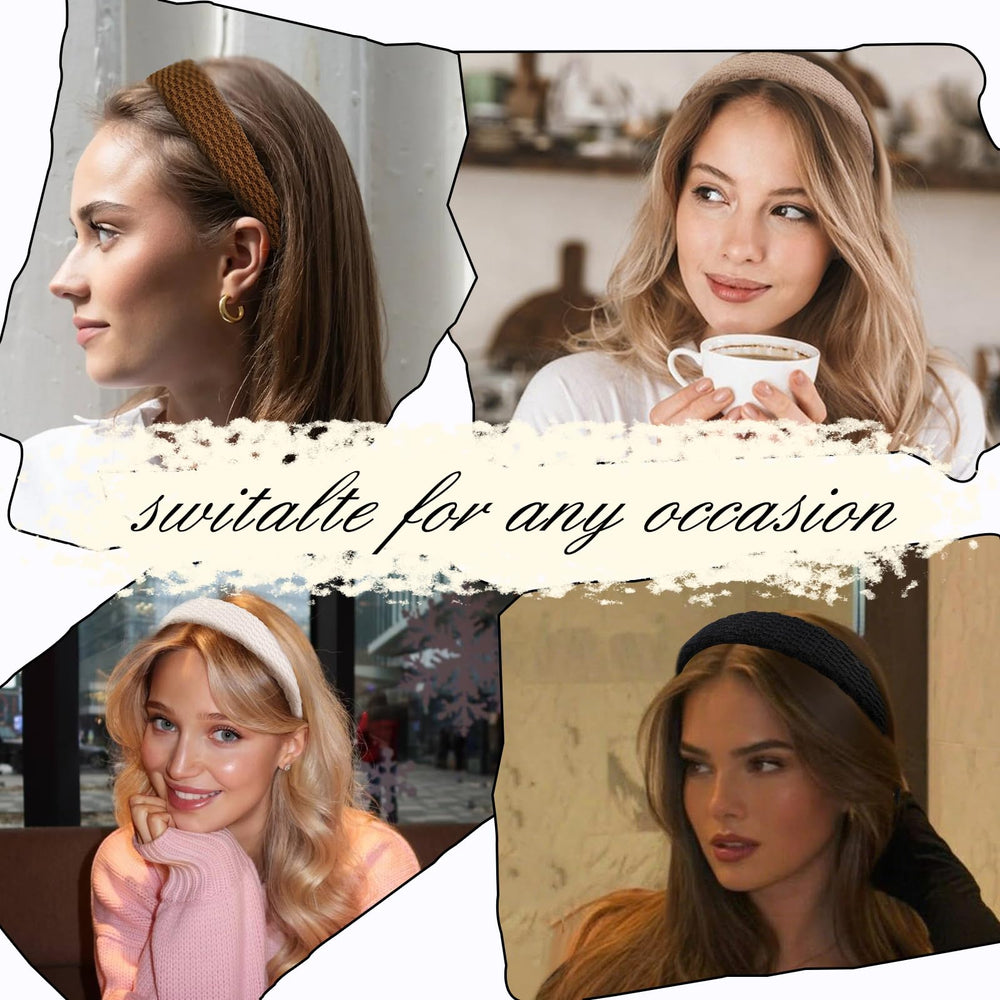 TEBIEKOY headbands are a daily-wear versatile accessory for casual looks and events enhancing outfits.