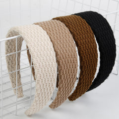 TEBIEKOY knitted wide 1.57-inch headband for secure all-day wear in busy routines.