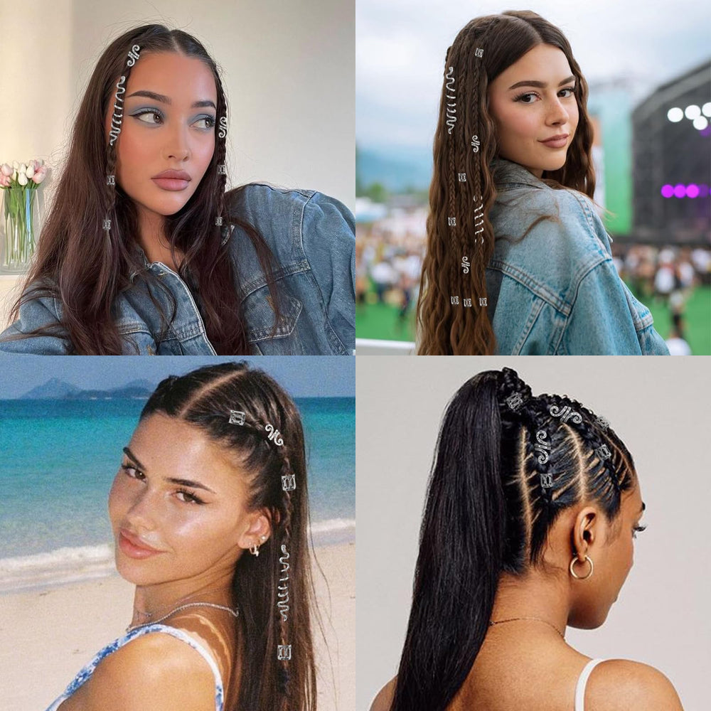 TEBIEKOY metallic hair jewels shine for photoshoots and nightlife