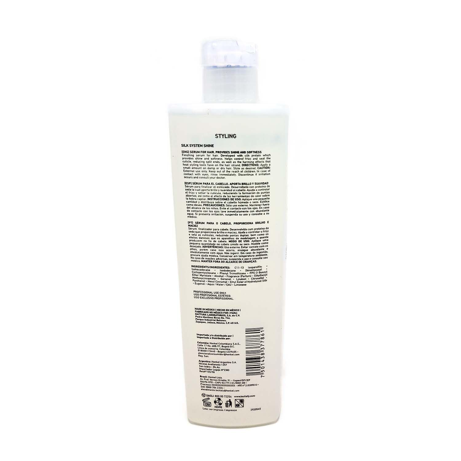 TEC Italy Silk System Shine ends revitalization for softer, healthier-looking hair.