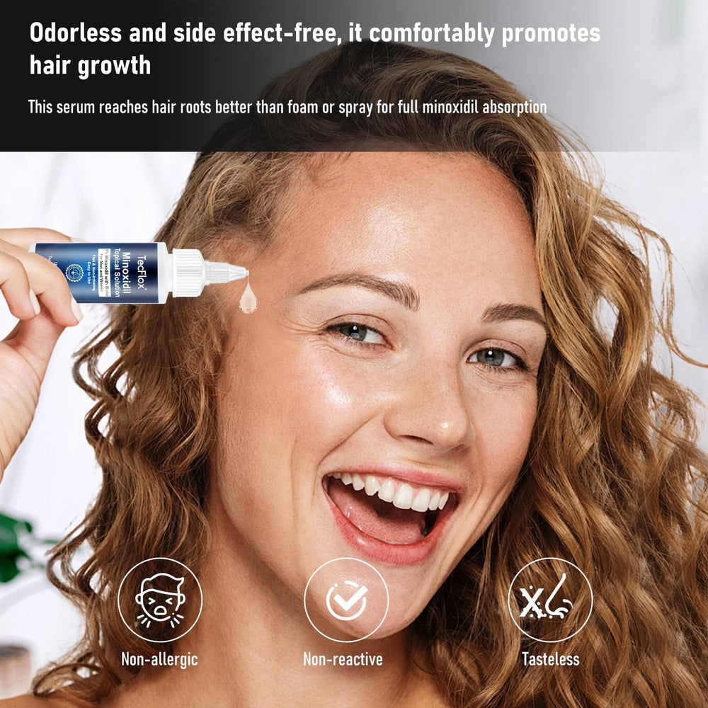 TECFLOX two-bottles-packaging emphasizes value for extended use.