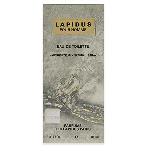 Ted Lapidus Lapidus EDT bottle side view showing elegant packaging for daily wear.