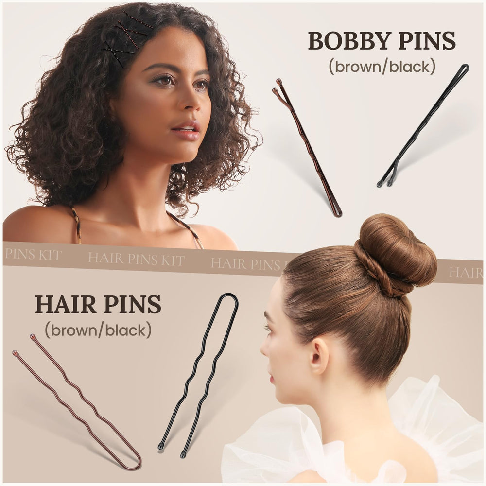 Teenitor snap clips in brown/black provide secure hold without bulk
