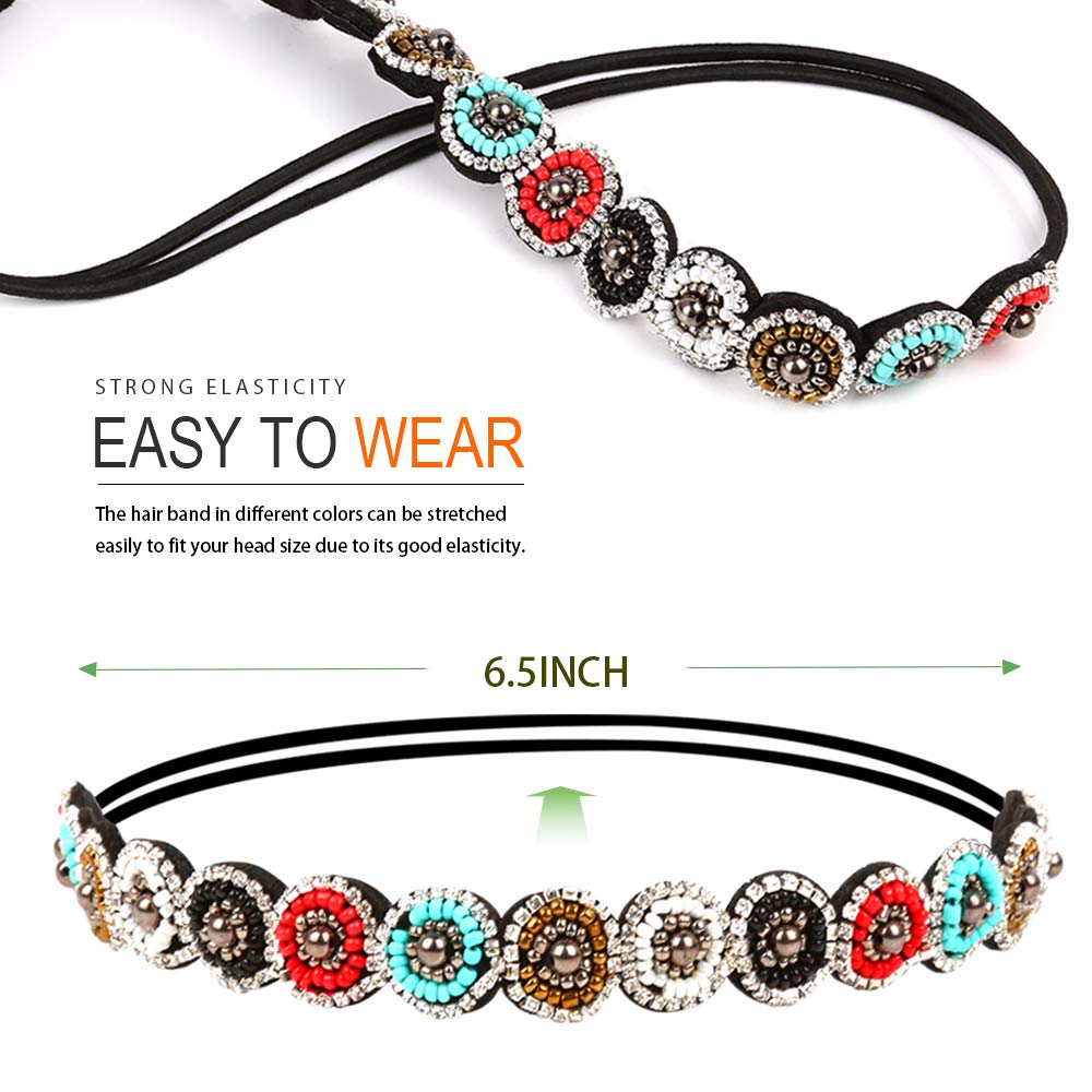 Teenitor elastic hair band in assorted colors offers secure, comfortable wear