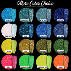 Teenitor fine glitter 32 colors packaging highlights organized jars