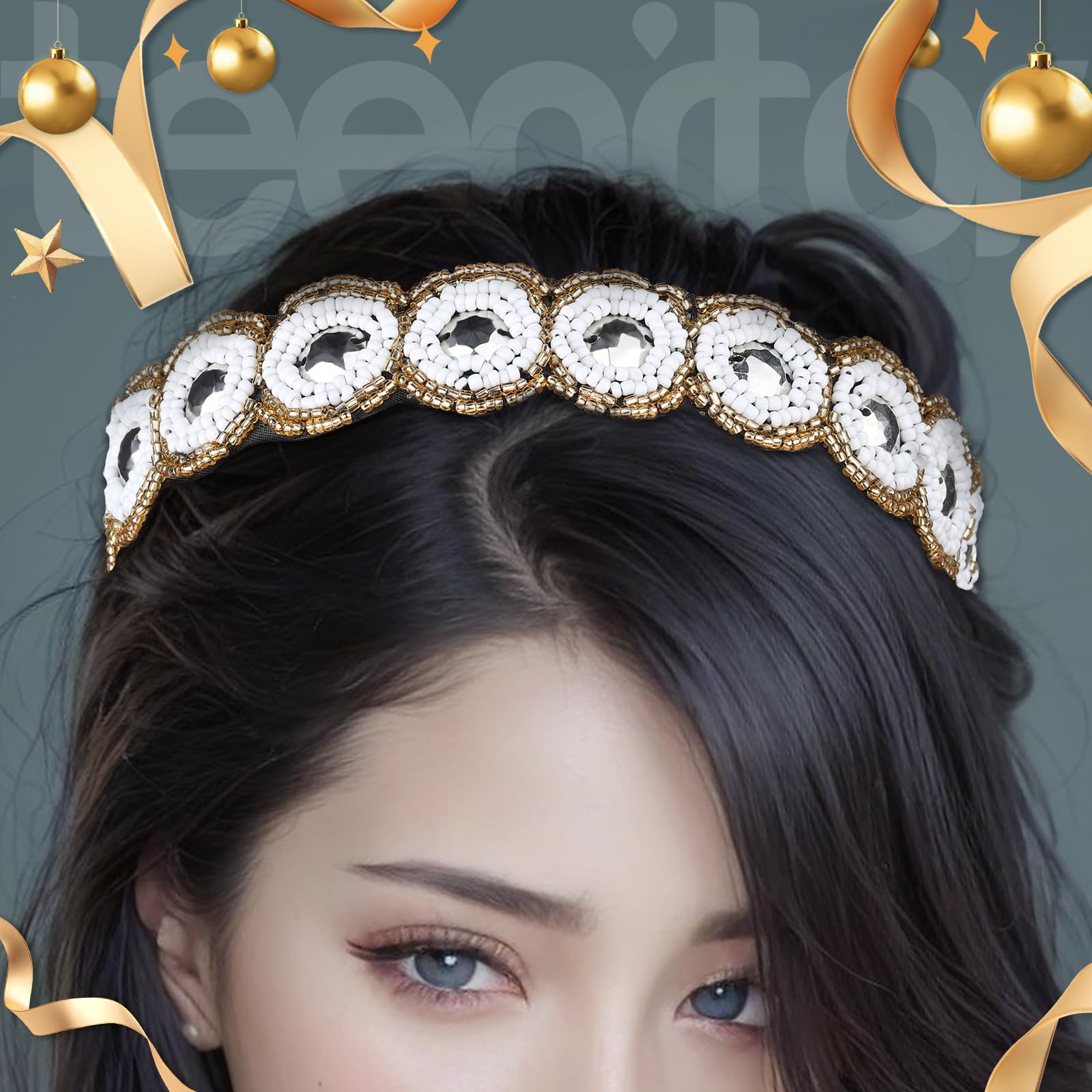 Teenitor hairband elastic-fit close-up shows comfortable stretch for all-day wear