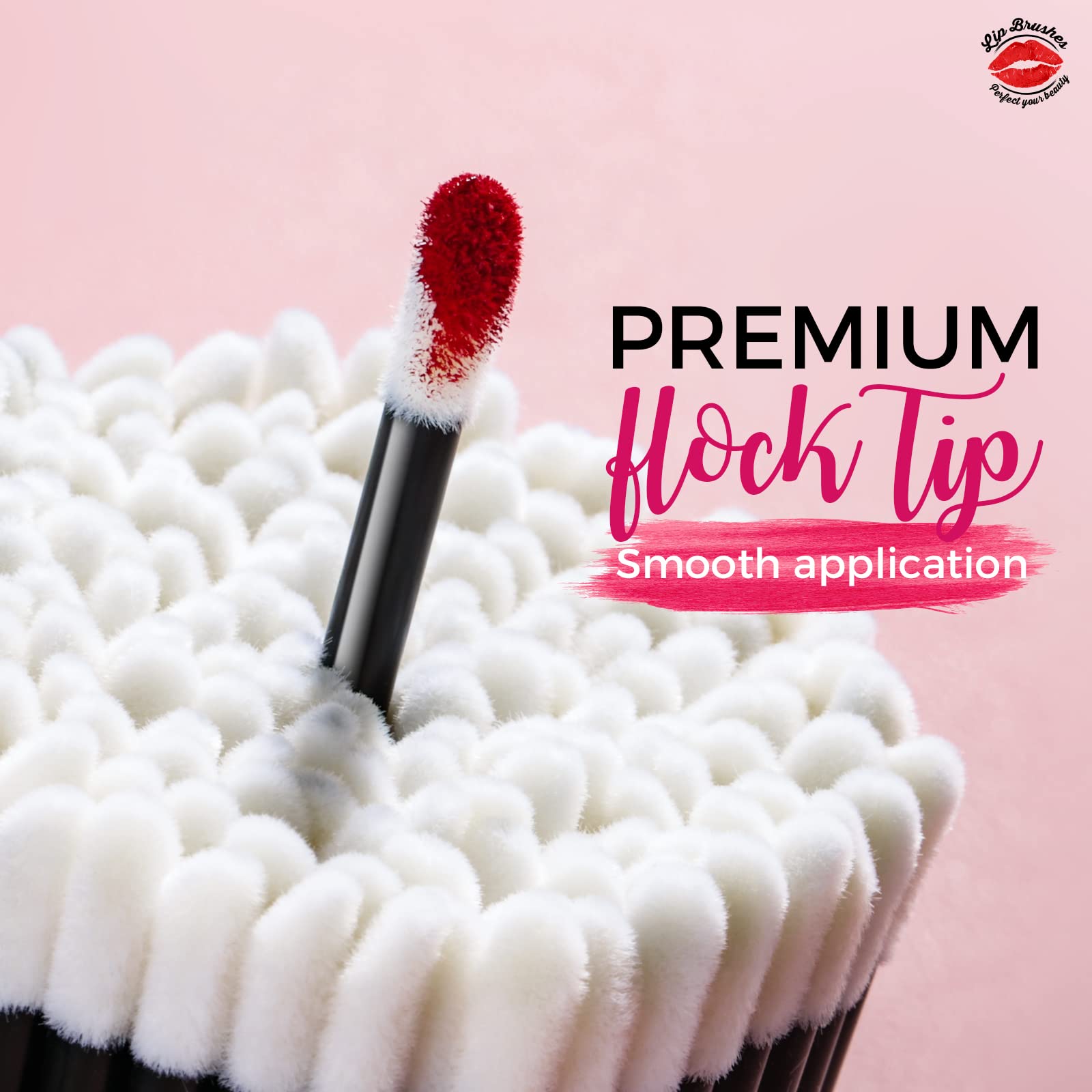 Teenitor lip wands with barbed plastic stick ensuring durable tip connection.
