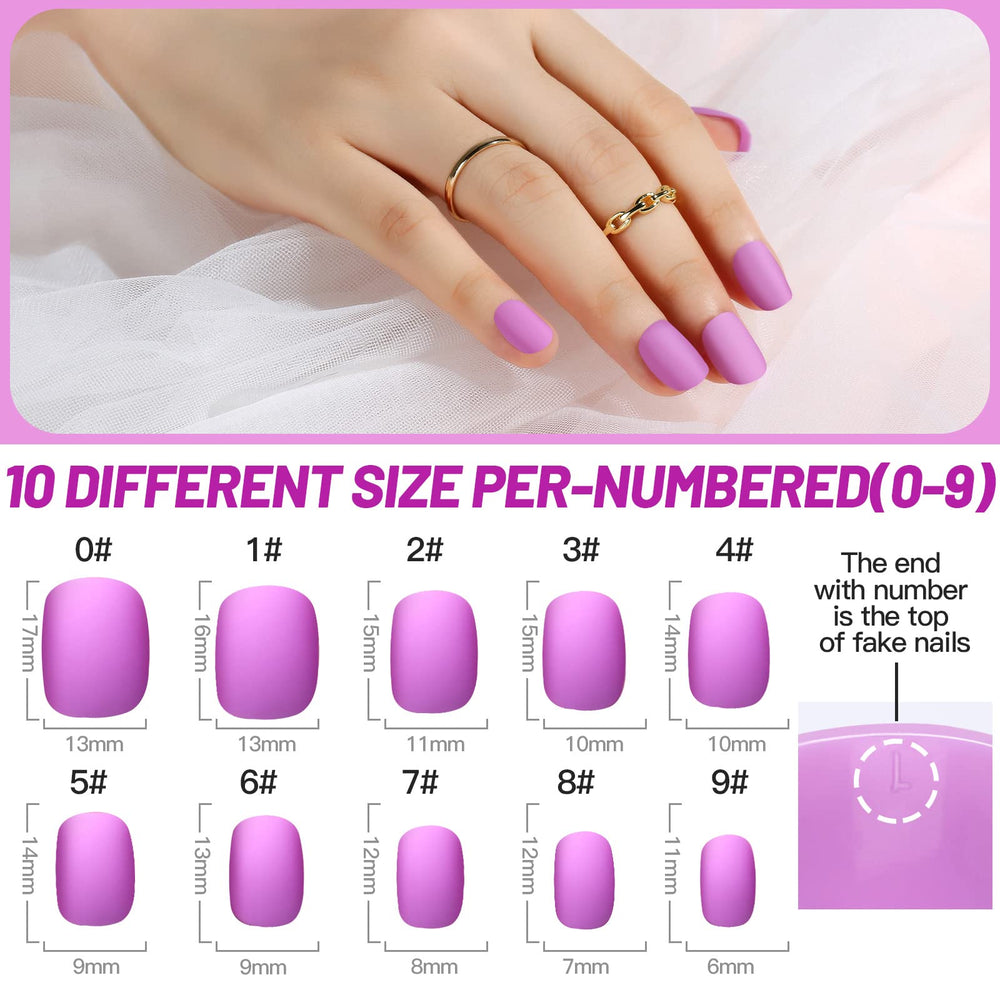 Teenitor matte nails 12-color palette swatches in nude option for versatile everyday looks.