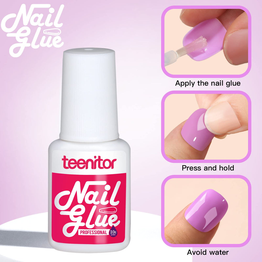 Teenitor self-adhesive stickers and rhinestones for personalized nail art