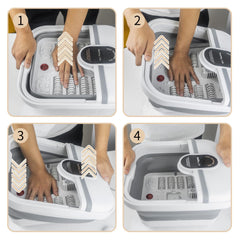 teepten foot spa one-click switch makes setup quick and easy