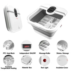 teepten foot spa eight non-motorized rollers deliver deep-tissue massage