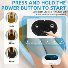 teepten ionic foot bath machine color-change water during session