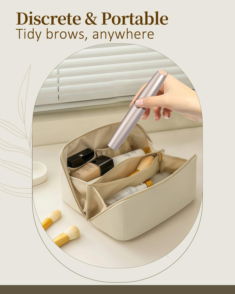 TeethBliss eyebrow trimmer hypoallergenic blades glide smoothly for gentle, irritation-free removal.