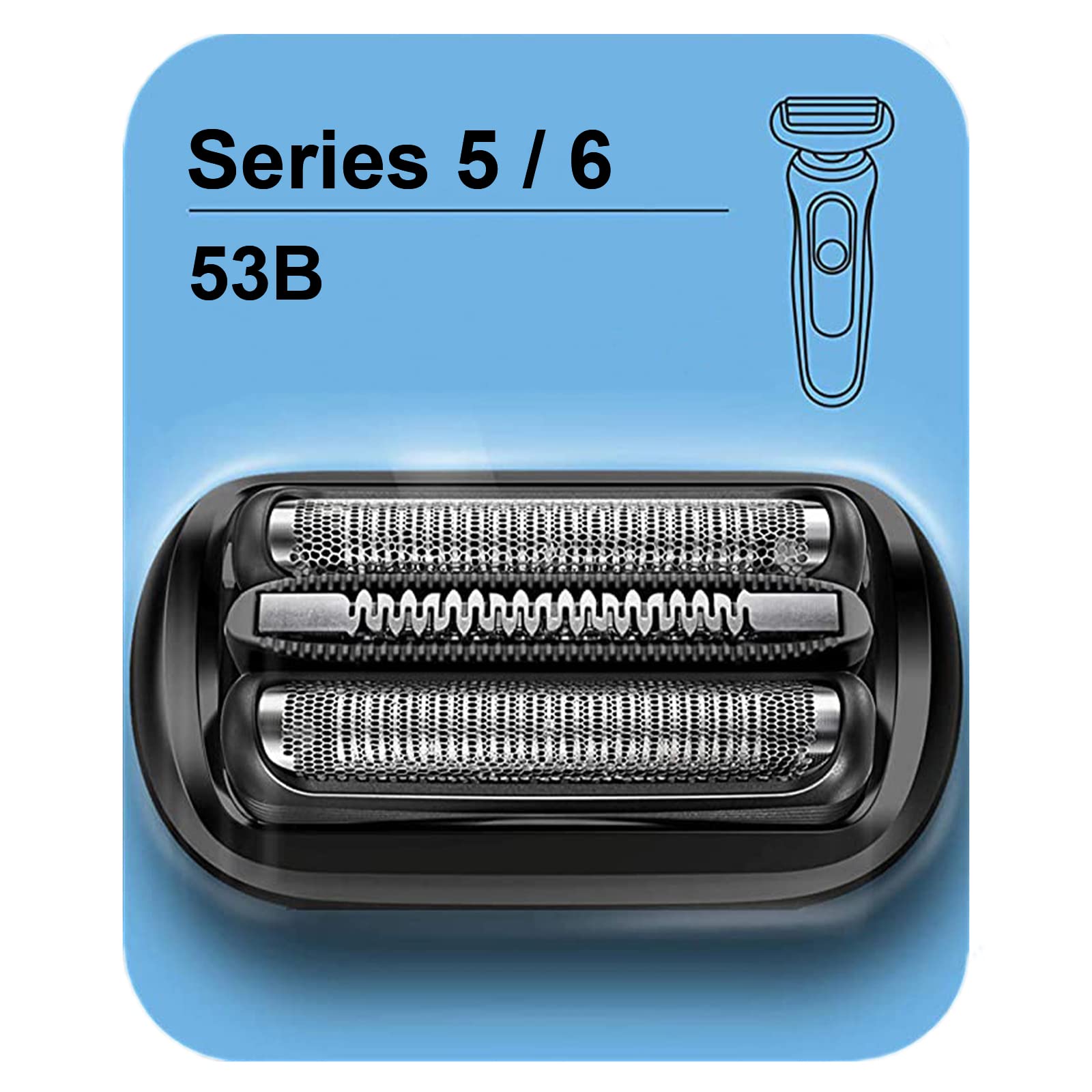 TEEYSO Series 5/6 53B foil head closeup for smoother, comfortable shave.