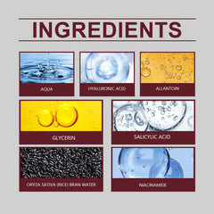 Tehkeya White Rice Ampoule texture close-up showcases gentle liquid peel technology.