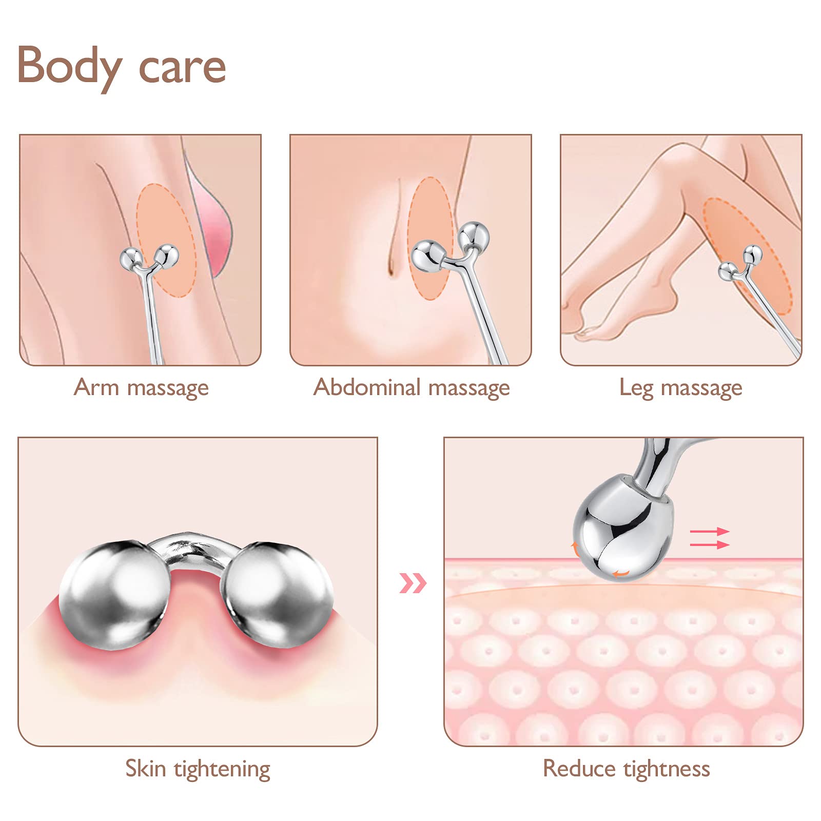 Tekson Faical Roller Massager applied to jawline for a firmer appearance