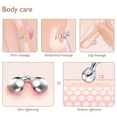 Tekson Faical Roller Massager applied to jawline for a firmer appearance