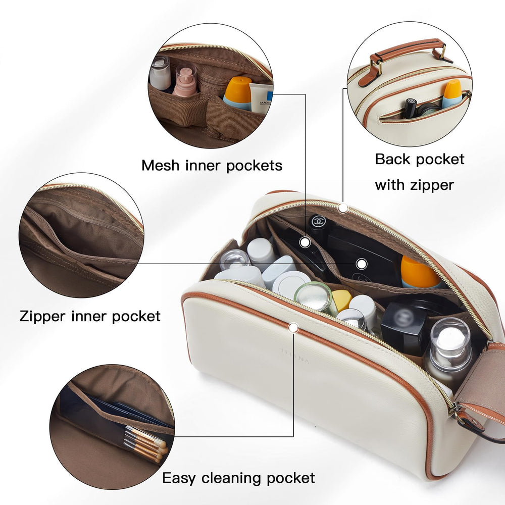 Telena travel bag multifunctional design serves as toiletry makeup or shaving bag