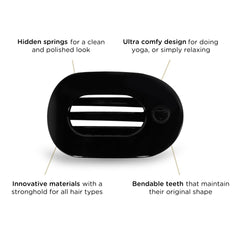 Teleties comfortable flat round clip ideal for lounging yoga and driving