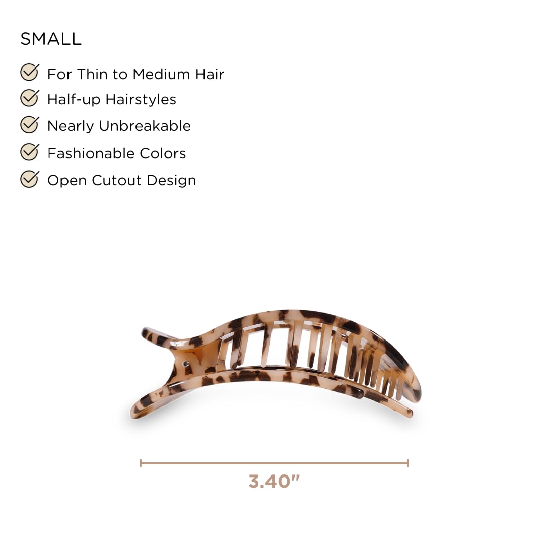 Teleties bendable-teeth clip closeup highlights durable, bendable-teeth design for lasting grip.