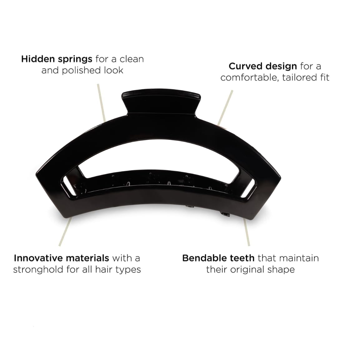 Teleties open cutout design clip details highlight comfort and breathability.