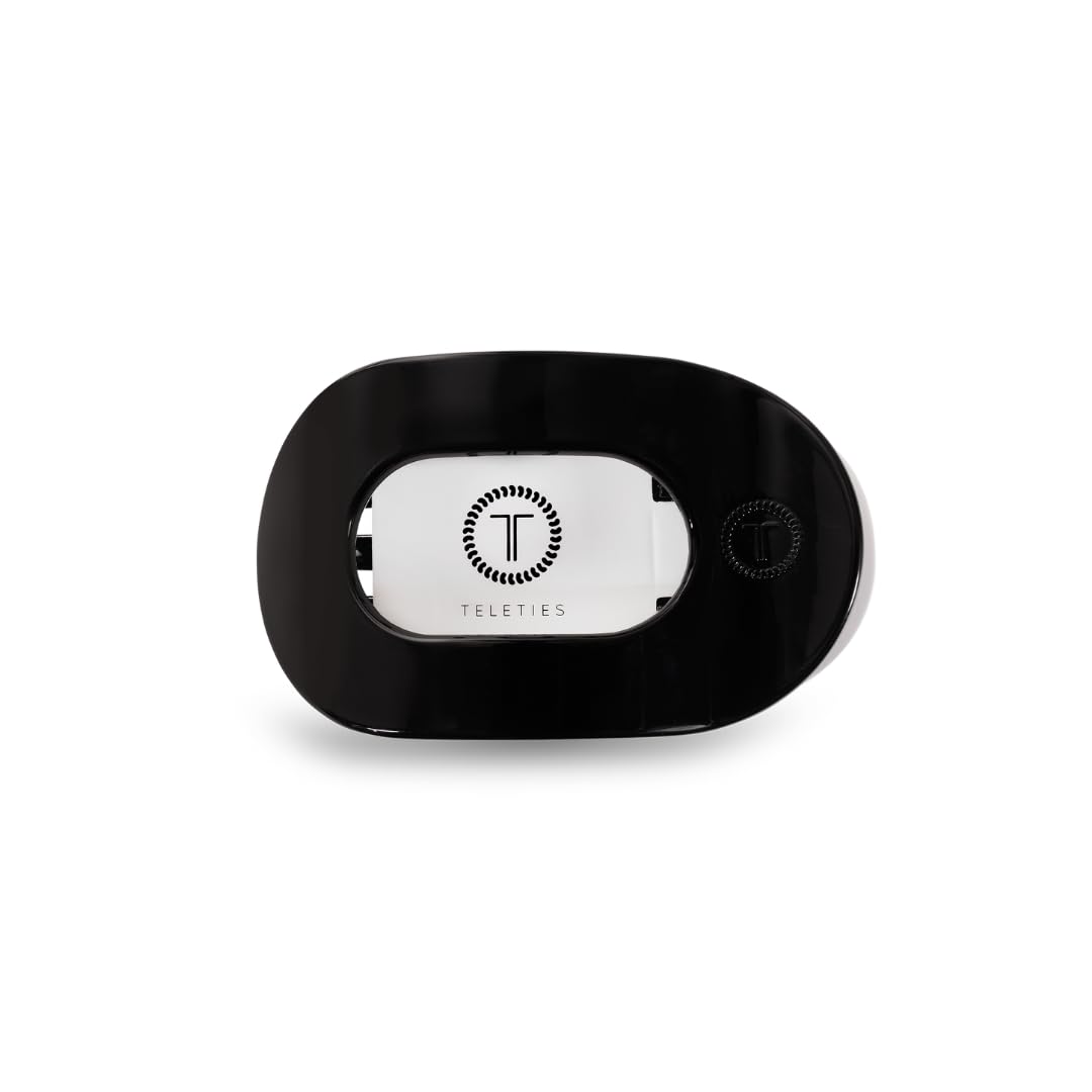 Teleties small flat round clip with strong grip for thin to medium hair
