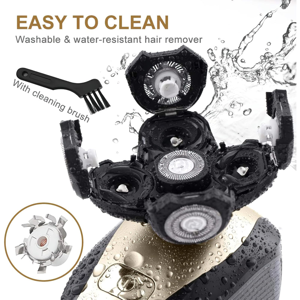 Telfun head shaver hair capture chamber for mess-free disposal