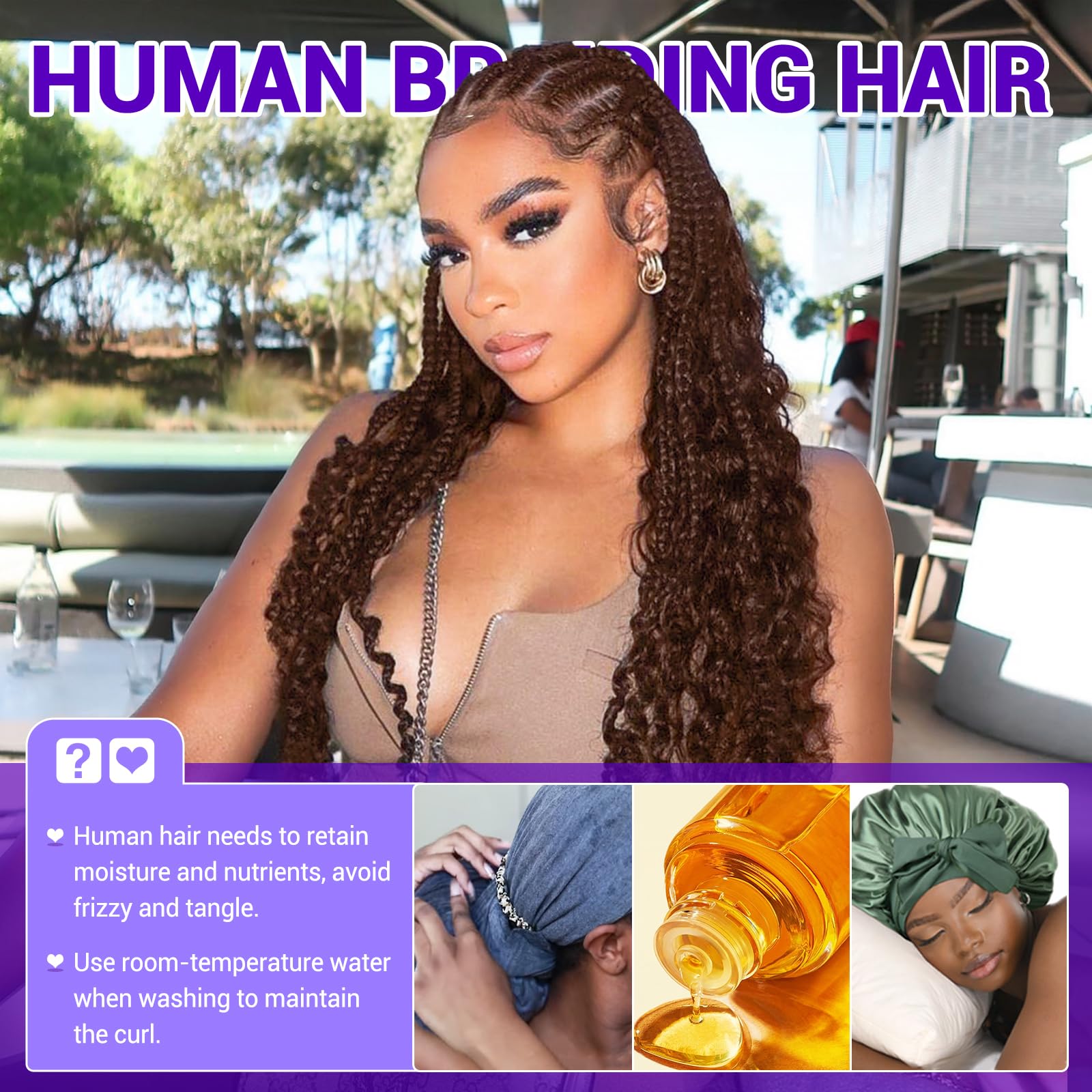 Temlux 12A-grade hair offers durable, long-lasting braids.