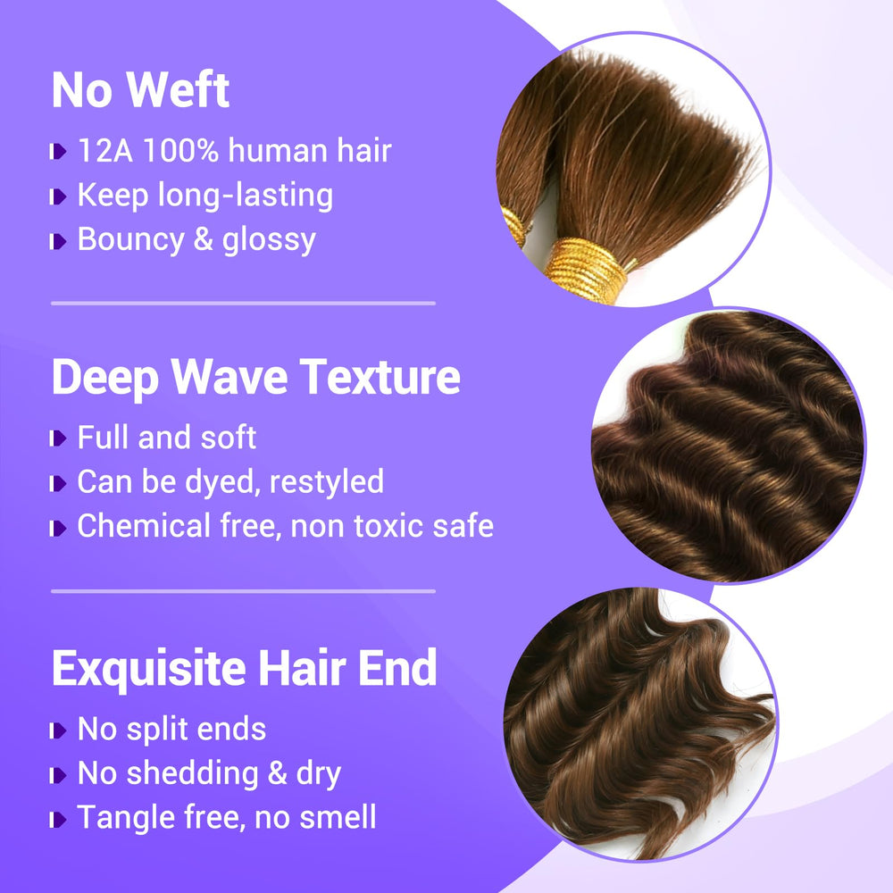 Temlux Brazilian Remy Virgin hair close-up shows natural shine and softness.