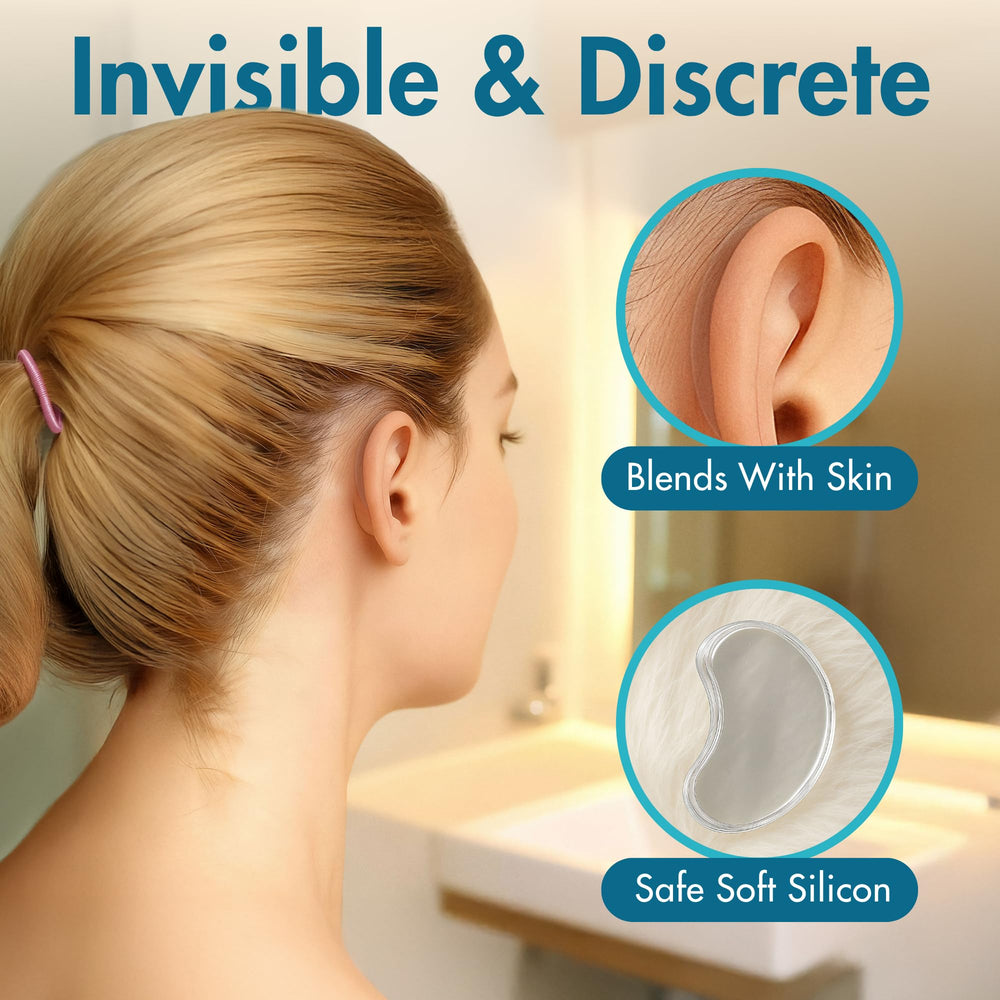 10 TO 6 PICKS invisible ear stickers blend with skin tones.