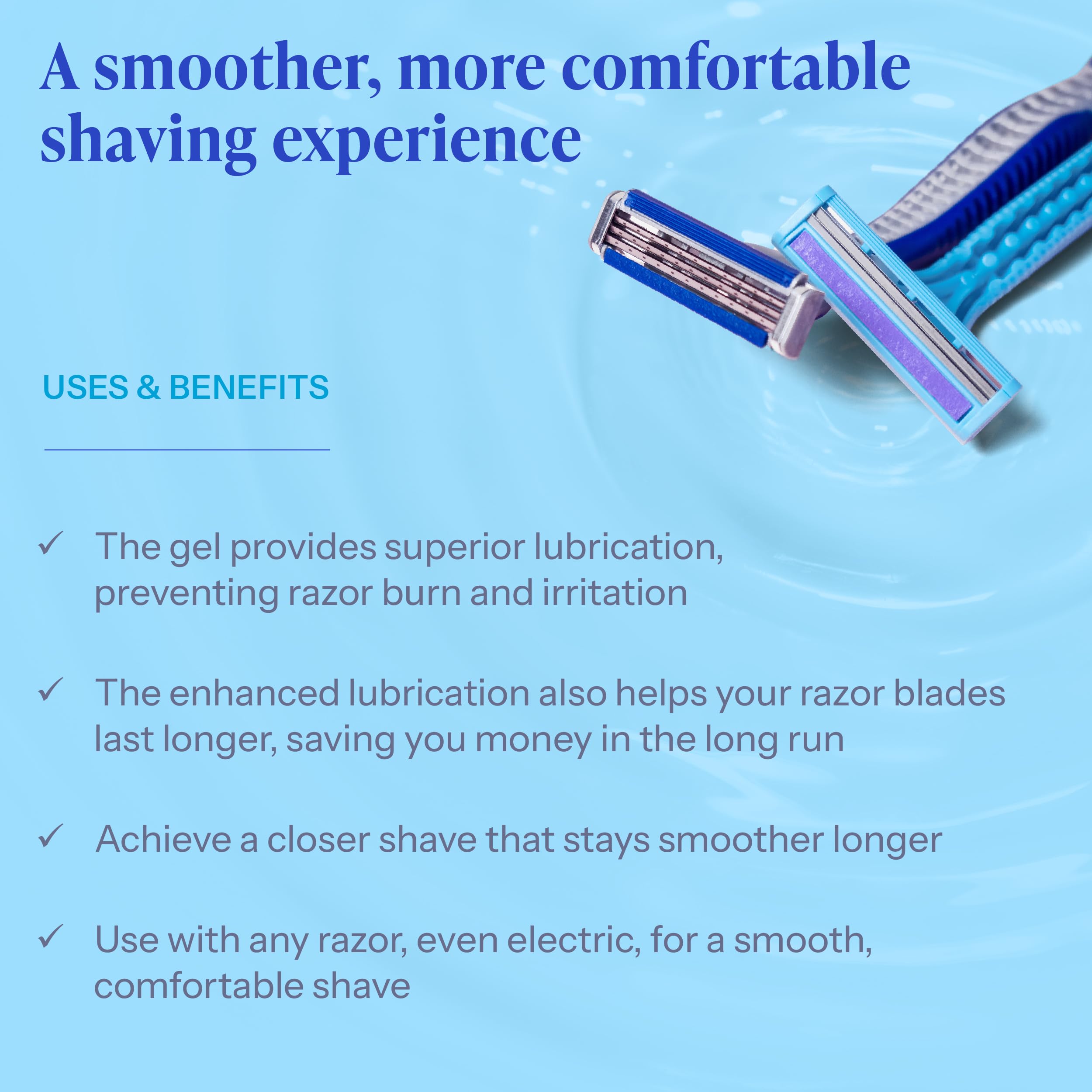 Tend Skin Air Shave Gel made-in-usa badge signals quality and cruelty-free production.