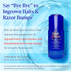 Tend Skin roll-on roller-ball closeup for precise application reducing razor bumps