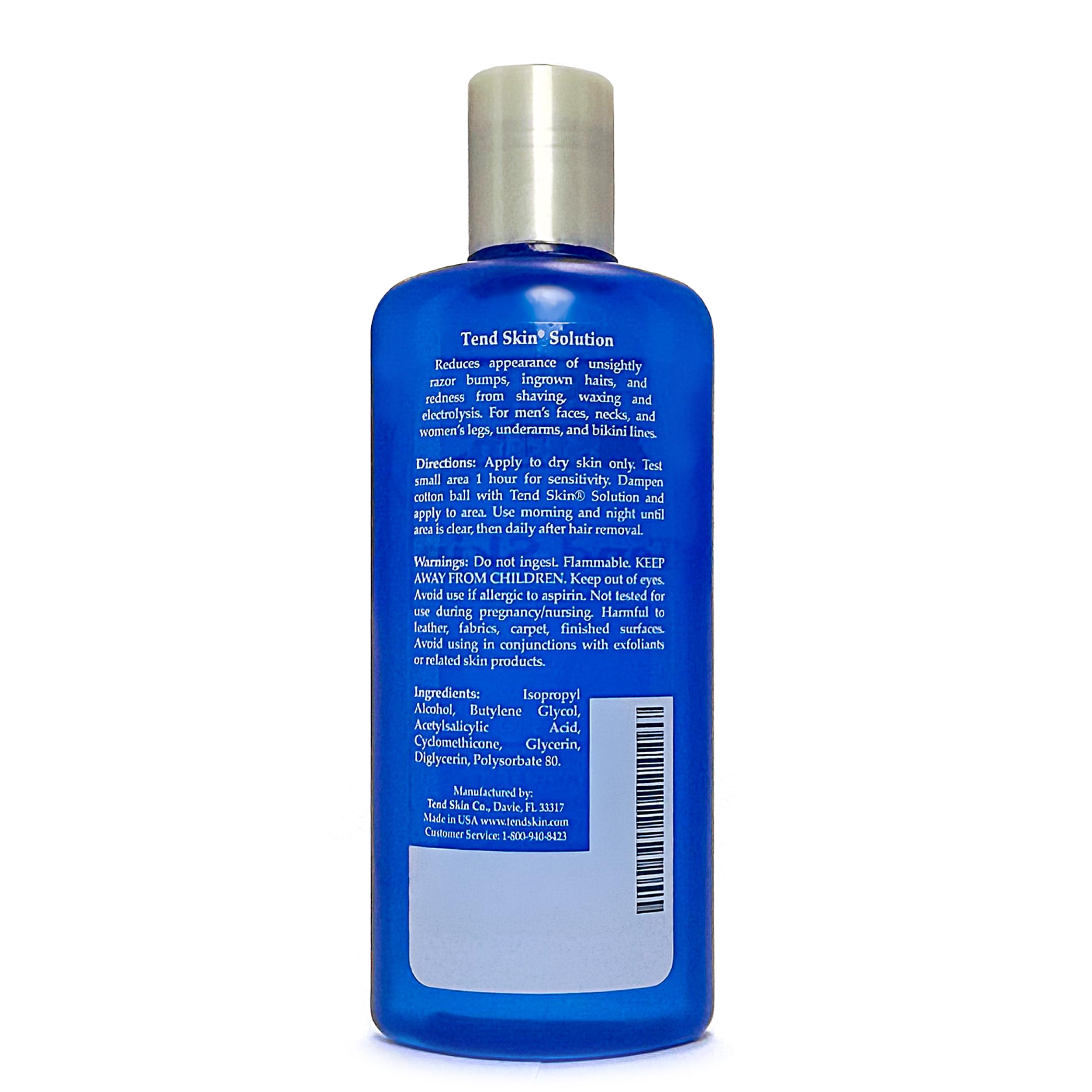 Tend Skin solution underarms application shows calm skin after hair removal.