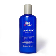 Tend Skin bottle close-up for post-shave care and smoother skin.