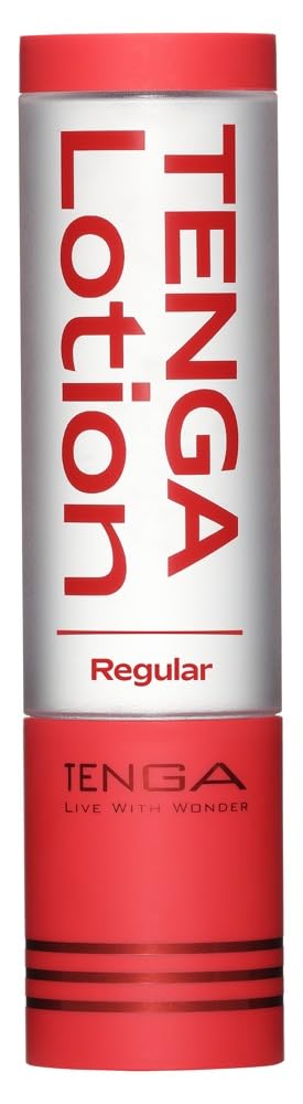 TENGA Lotion Regular bottle closeup for smooth, controlled application