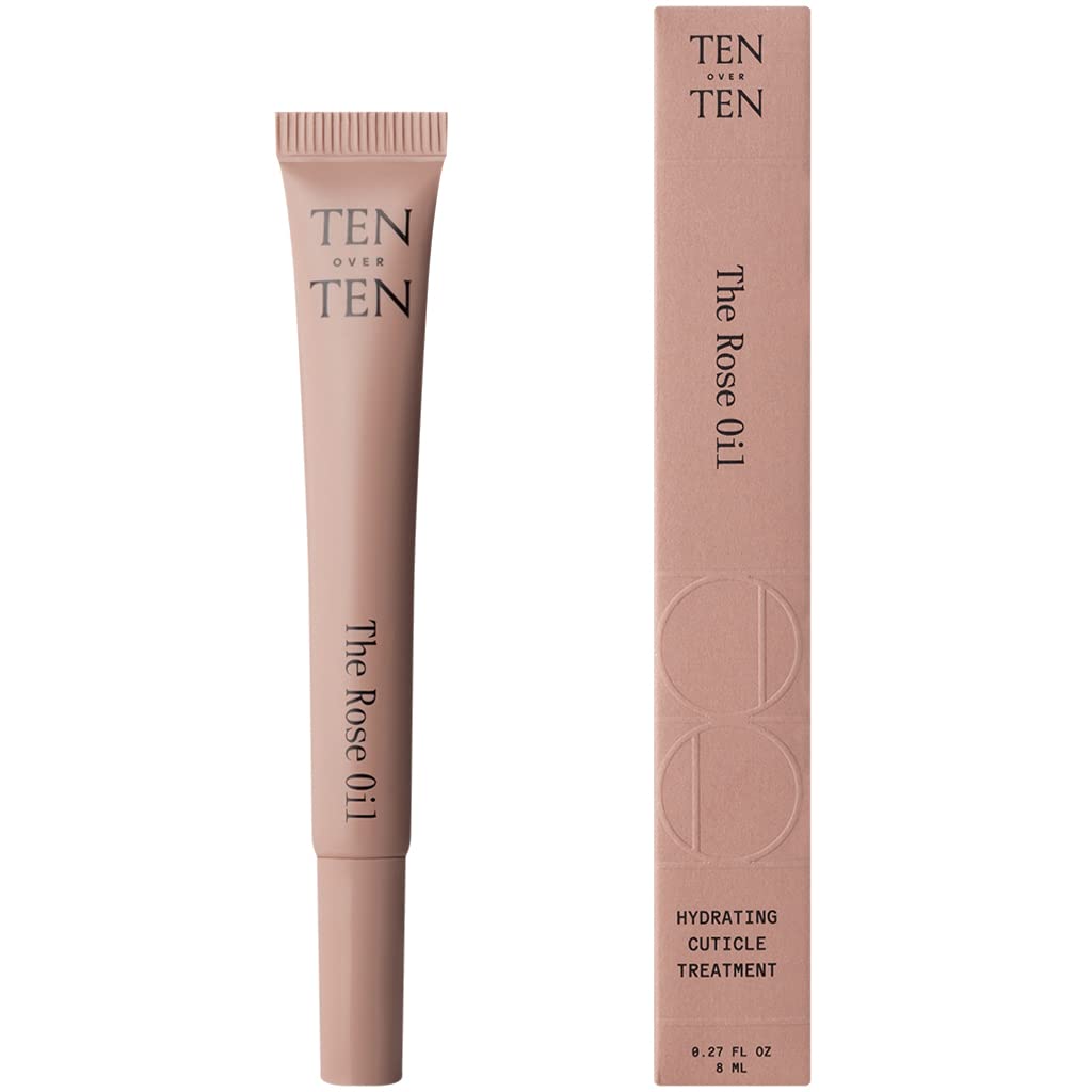 Tenoverten Rose Oil Cuticle Treatment bottle for moisturized cuticles and healthier-looking nails daily