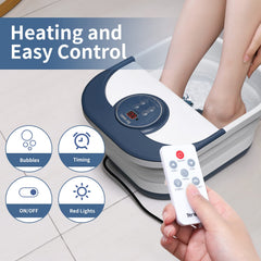 Tenswa oxygen bubble foot bath therapy highlighting soothing bubbles for foot relaxation.