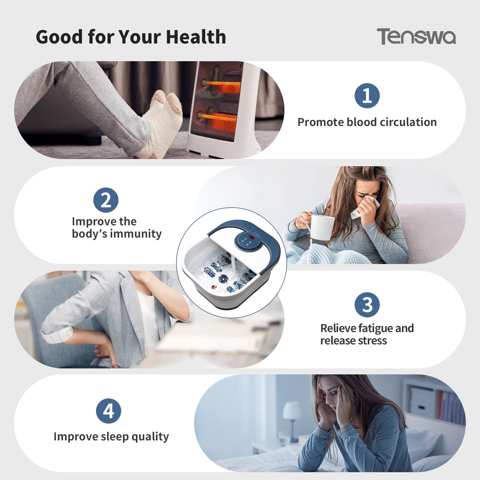 Tenswa safety automatic timer ETL CE features for safe worry-free sessions.