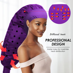 TEPENAR hair dryer bonnet ventilation holes support efficient airflow during drying.