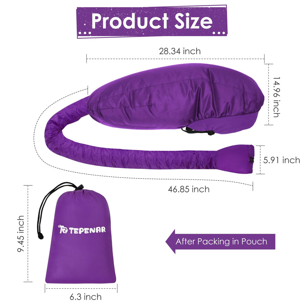 TEPENAR hair dryer bonnet 46-inch hose for flexible, fast drying setup.
