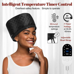 TEPENAR Hair Steamer cap copper wires deliver fast even heating