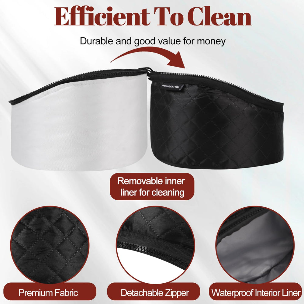 TEPENAR Hair Steamer cap temperature settings up to 150F for customization