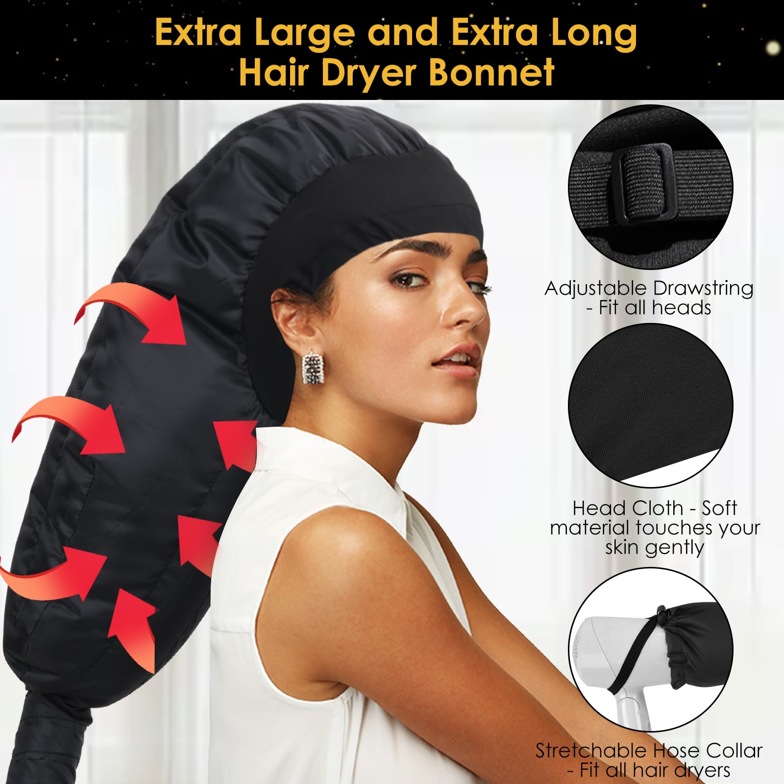 TEPENAR hose attachment with safety strap keeps long hoses secured during drying.