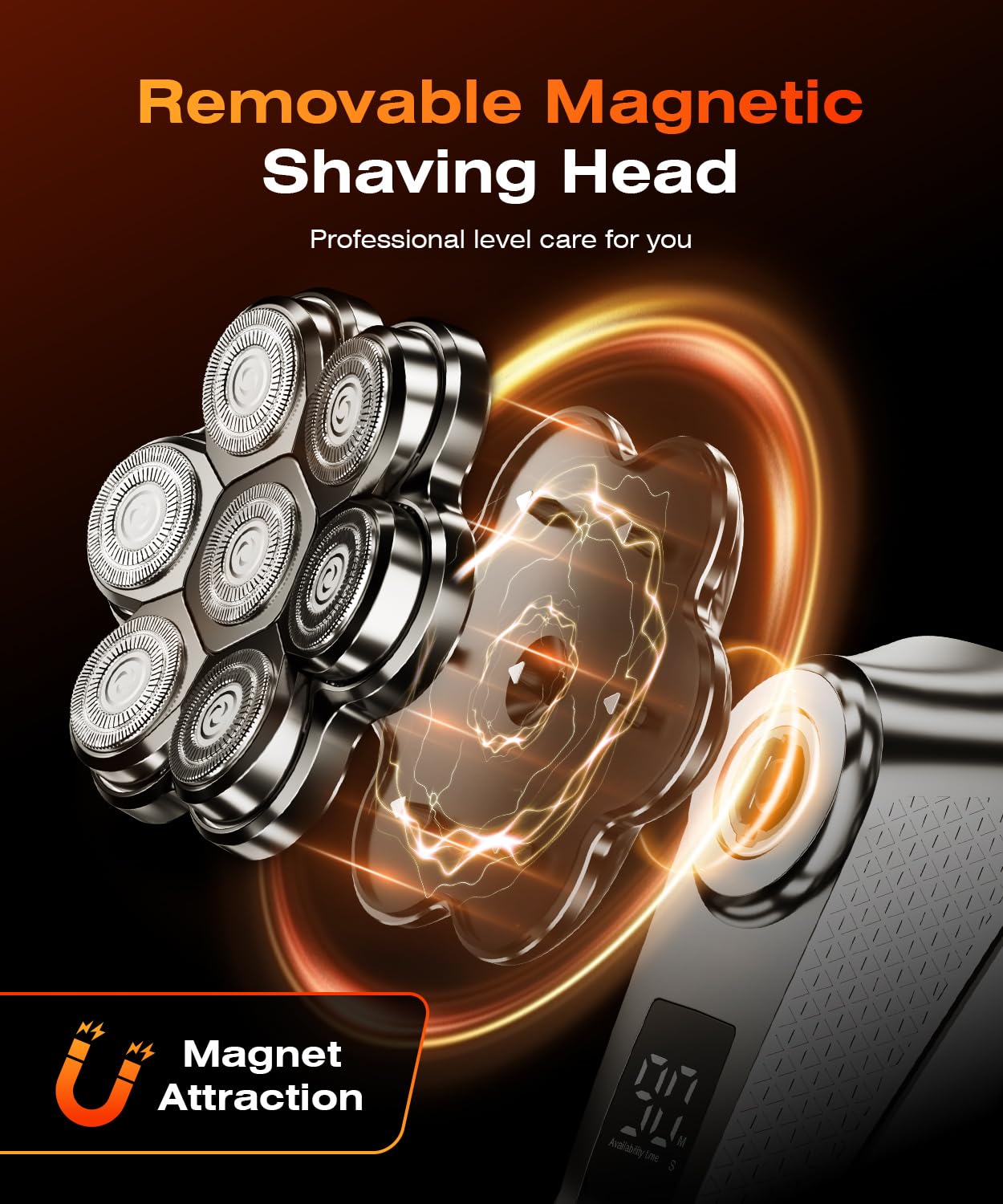 TEPOTZ IPX7 waterproof shaver for wet or dry shaving in the shower