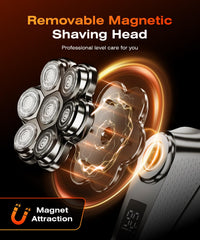 TEPOTZ IPX7 waterproof shaver for wet or dry shaving in the shower