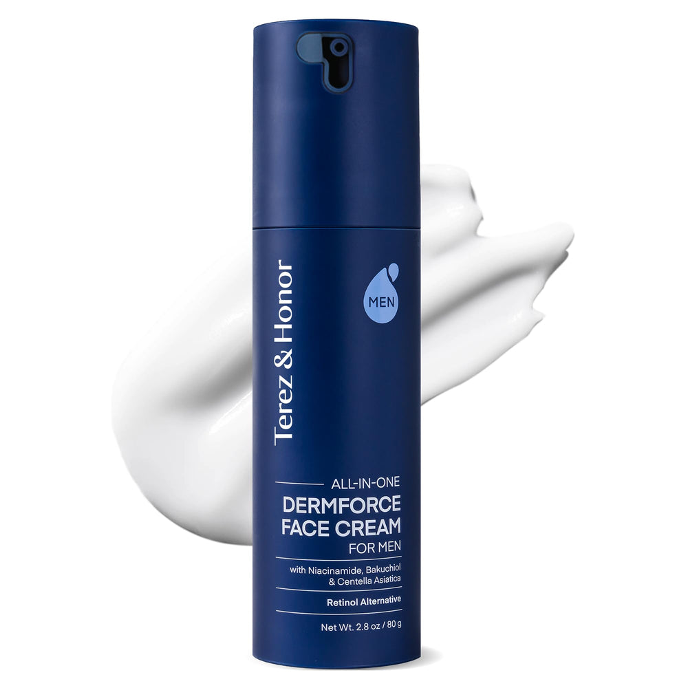 TEREZ & HONOR 6in1 face cream bottle closeup for daily hydration.